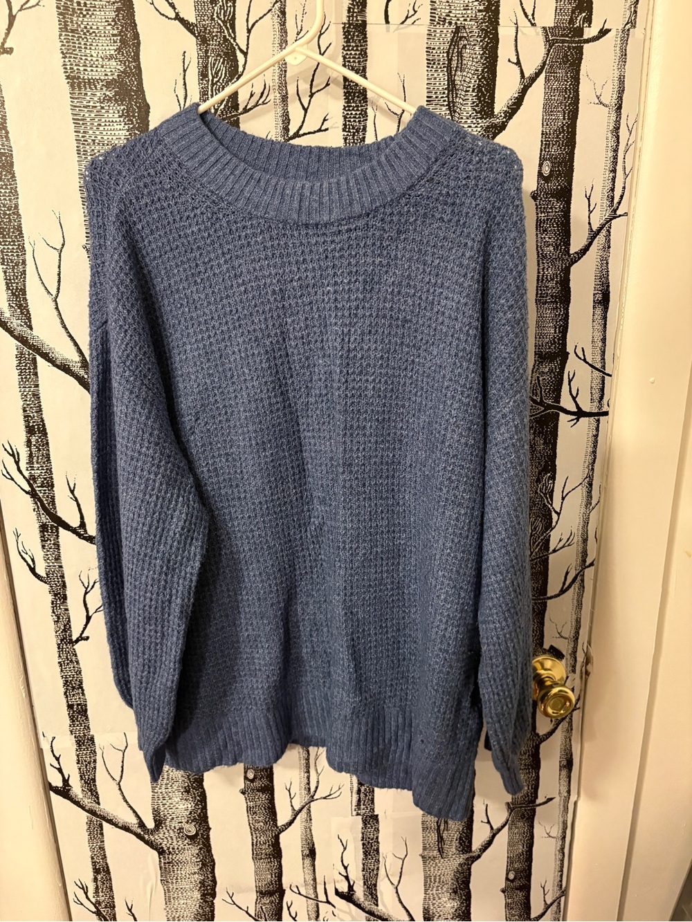 American Eagle Dusty Blue Knit Sweater
